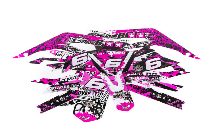 Grafik Kit Derbi Xtreme 2018 - 2020 rosa / svart
