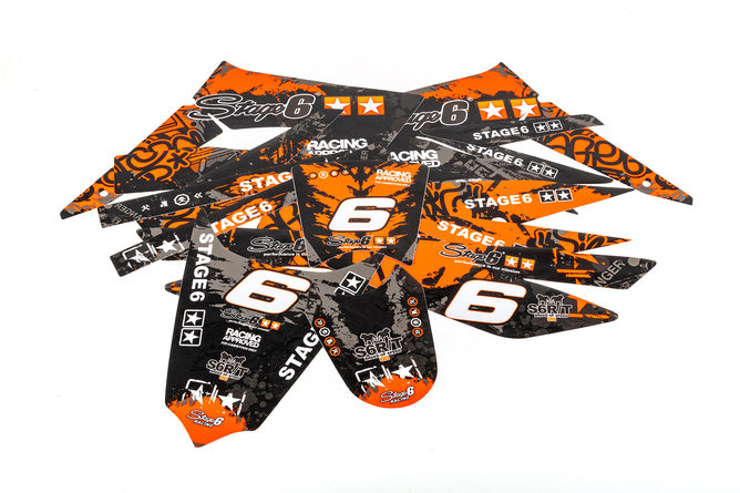 Grafik Kit Derbi Xtreme 2011 - 2017 Stage6 orange / svart