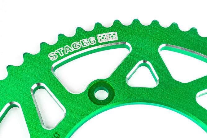 Kedjesats 14x53 - 420 Stage6 aluminium CNC grön Beta RR