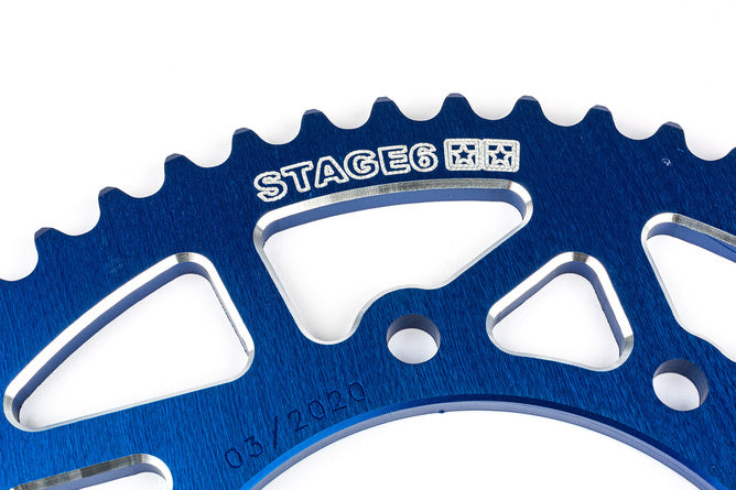 Bakdrev 53 tänder - 420 Stage6 aluminium CNC Derbi DRD Pro