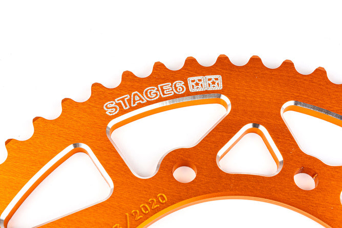 Chain Kit 14x53 - 420 Stage6 alu CNC Orange Derbi DRD Pro