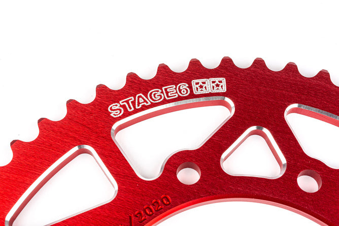 Bakdrev 53 tänder - 420 Stage6 aluminium CNC Derbi DRD Pro