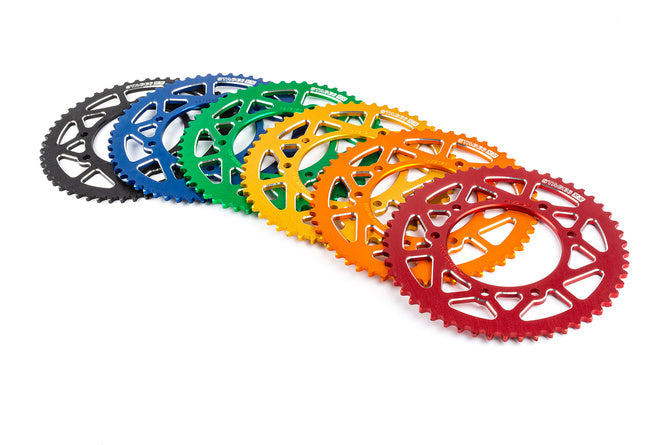Bakdrev 53 tänder - 420 Stage6 aluminium CNC Derbi DRD Pro