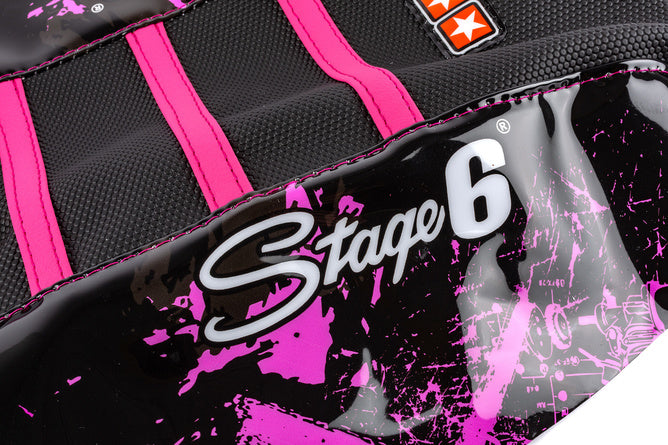 Säteöverdrag Stage6 Full Covering Derbi Xtreme 2011 - 2017 rosa / svart