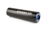 Exhaust Stage6 R/T 70 - 80 high-mount Derbi Black / Blue