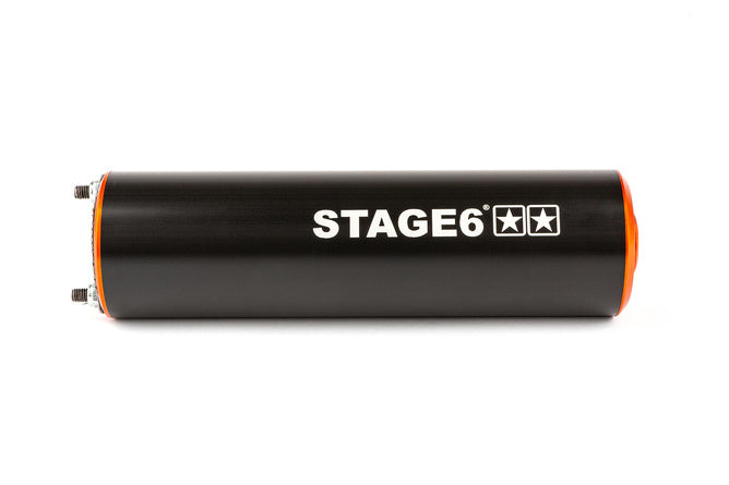Avgassystem Stage6 80 - 90 Derbi orange / svart