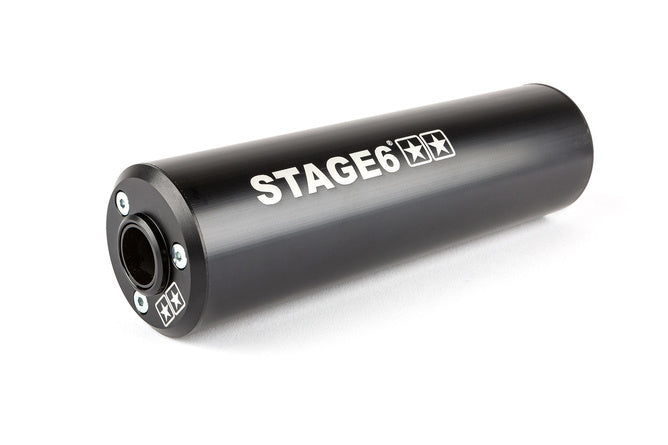 Avgassystem Stage6 80 - 90cc CNC svart HM-Moto / Vent / Beta RR