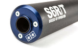 Exhaust Stage6 R/T 80 - 90cc CNC Blue / Black Derbi