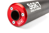 Exhaust Stage6 R/T 80 - 90cc CNC Red / Black Minarelli AM6