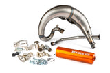 Exhaust Stage6 Streetrace high mount CNC orange Derbi Senda