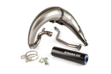 Exhaust Stage6 Streetrace high mount CNC blue / black Yamaha DT50