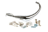 Exhaust Stage6 Streetrace chrome CNC black Derbi / Minarelli AM6