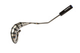 Exhaust Stage6 Streetrace 70cc high mount CNC blue / black Derbi Senda