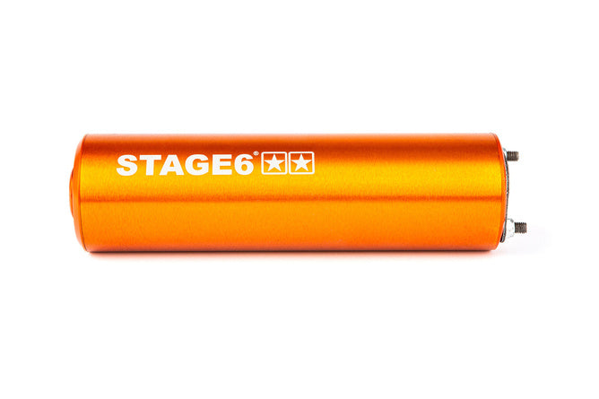 Avgas Stage6 Streetrace hög monterad CNC orange Rieju MRT