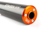 Exhaust Stage6 Streetrace high mount left CNC orange / black Beta RR -2012