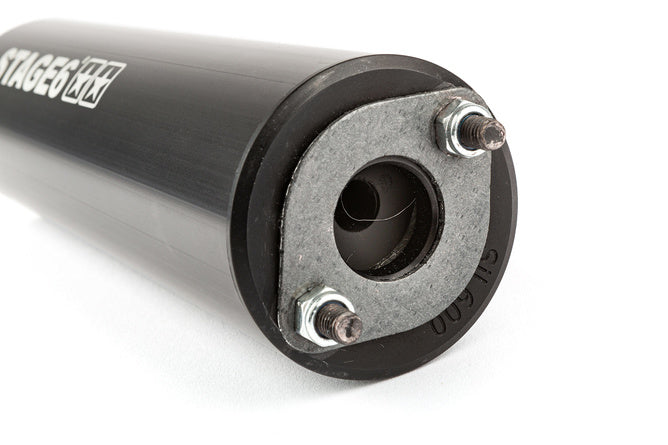 Exhaust Stage6 Streetrace CNC svart Derbi / Minarelli AM6