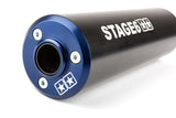 Exhaust Stage6 Streetrace CNC blue / black Derbi / Minarelli AM6
