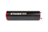 Exhaust Stage6 Streetrace CNC red / black Derbi / Minarelli AM6