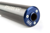Exhaust Stage6 Streetrace 70cc high mount CNC blue / black Derbi Senda