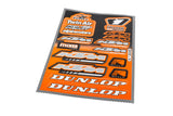 Sticker Sheet Sponsor KTM 33x22cm