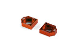 Chain Tensioner aluminium CNC Volt Racing orange - d.15mm Pit Bike / Dirt Bike