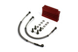 Oil Cooler aluminium CNC Pit Bike / Dirt Bike Lifan / YX 140cc red
