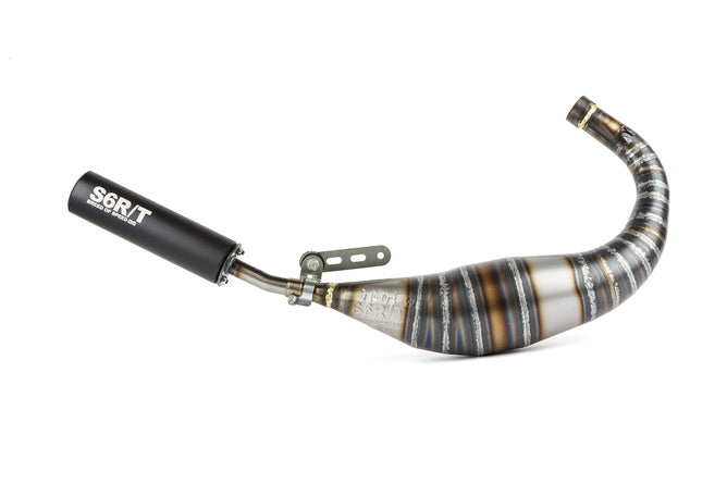 Exhaust Stage6 R/T 90 - 100cc CNC svart Minarelli AM6