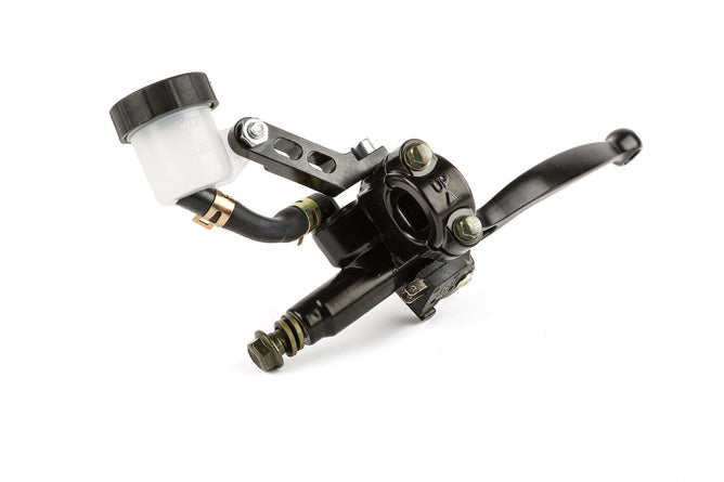 Bromsmastercylinder universell höger sida med svart behållare