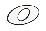 Sticker Start No, number 0, white with black outline, 13cm