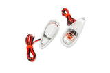 Indicators / Lamps glue-on drop-shaped Fender white