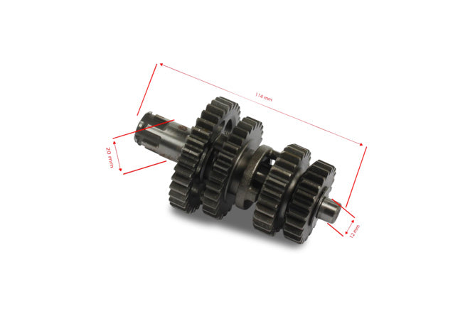 Sekundärväxlar startar i neutralt Pit Bike 125cc Lifan - d.20mm