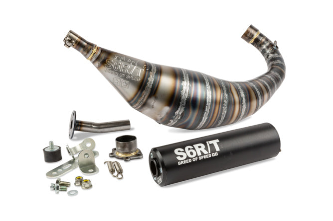 Avgassystem Stage6 R/T 90 - 100cc CNC svart Derbi