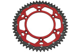 Rear Sprocket aluminium / steel 520 Moose Racing 49 teeth red