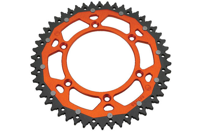 Bakdrev aluminium / stål 428 Moose Racing TC / SX 85 48 tänder orange