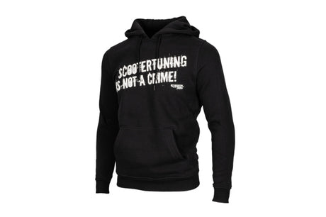 HOODIE "SCOOTERTUNING IS NOT A CRIME" SVART – produktbild 2