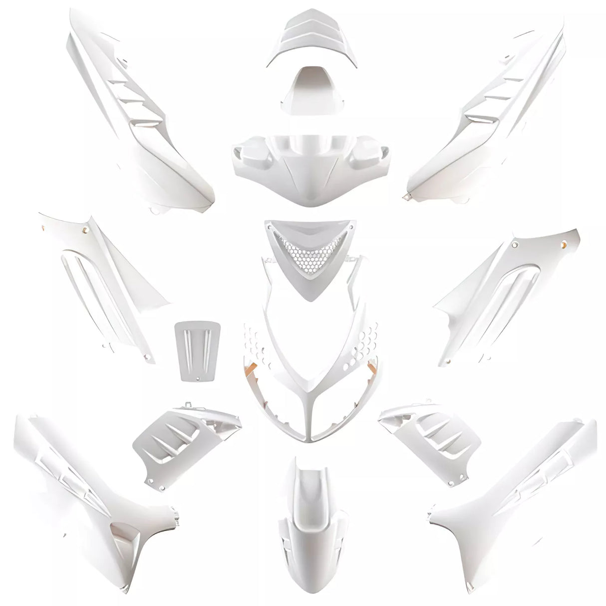 Kåpkit Peugot Speedfight 2 (15 delar) Vit - Mopedproffsen