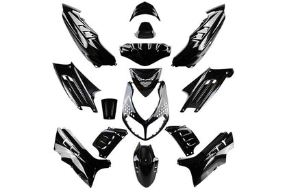 Kåpkit Peugot Speedfight 2 (15 Delar) Svart - Mopedproffsen