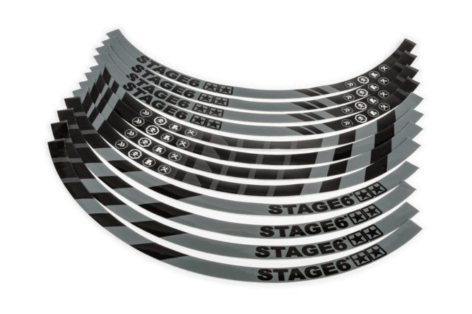 FÄLGDEKALER 17" STAGE6 (FLERA FÄRGER)