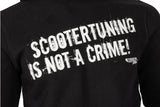 HOODIE "SCOOTERTUNING IS NOT A CRIME" SVART