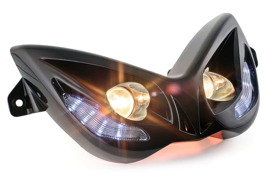 STR8 FRAMLAMPA EVO2 AEROX SVART