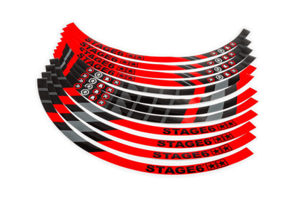 FÄLGDEKALER 17" STAGE6 (FLERA FÄRGER)