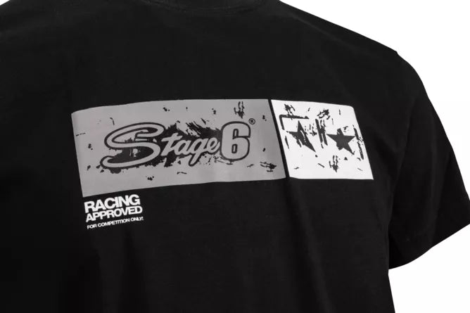 T-SHIRT STAGE6 RACING APPROVED SVART