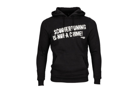 HOODIE "SCOOTERTUNING IS NOT A CRIME" SVART