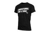 T-SHIRT "SCOOTERTUNING IS NOT A CRIME" SVART