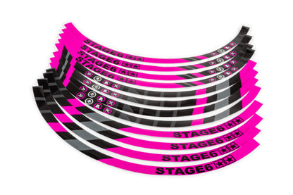 FÄLGDEKALER 17" STAGE6 (FLERA FÄRGER)