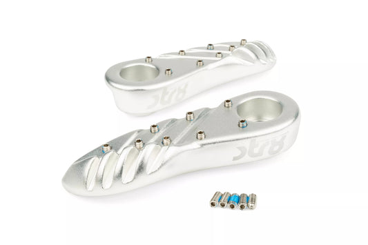 FOTPINNAR YAMAHA BWS EFTER 2004 SILVER