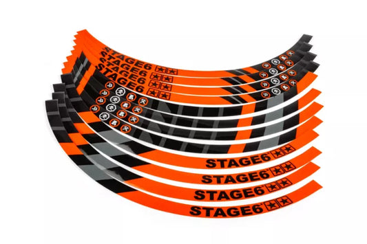 FÄLGDEKALER 17" STAGE6 (FLERA FÄRGER)