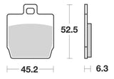 BROMSBELÄGG OEM KVALITET YAMAHA AEROX BAK / SLIDER FRAM