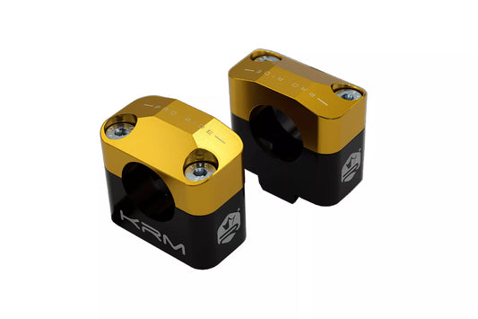 KRM STYRFÄSTEN FATBAR 28MM SVART / GULD